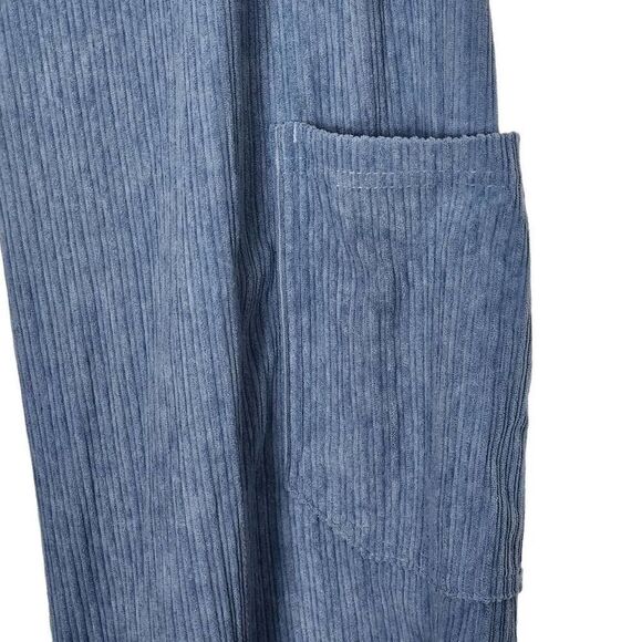 Wild Fable wide leg pants blue pockets corduroy lagenlook XXS - Picture 2 of 7